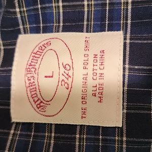 Men's shirt -- blue plaid